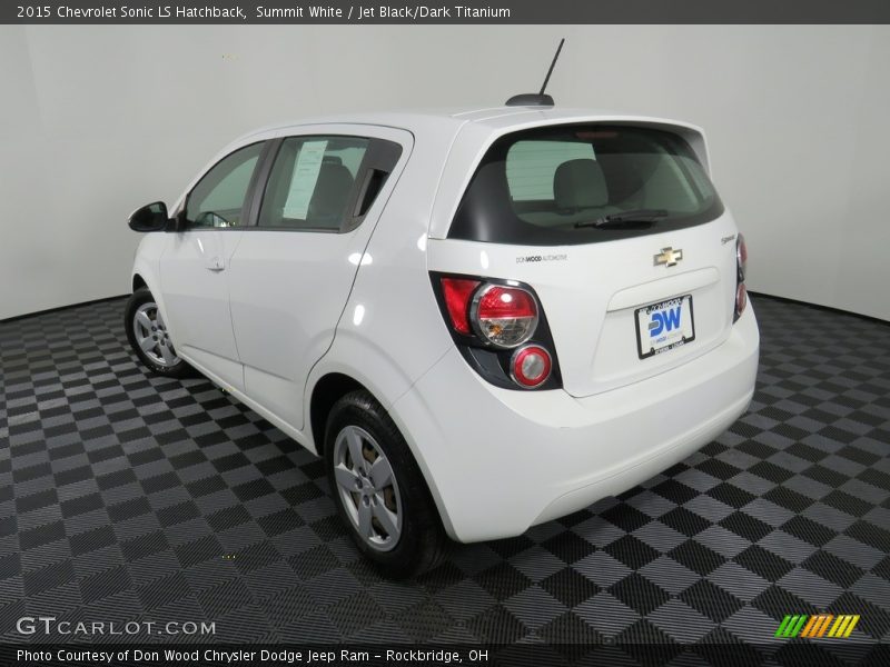 Summit White / Jet Black/Dark Titanium 2015 Chevrolet Sonic LS Hatchback