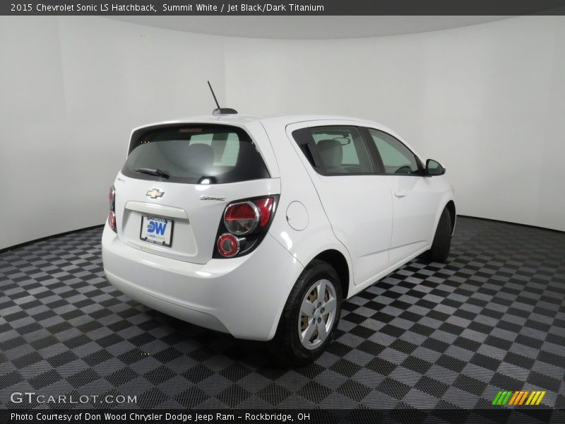 Summit White / Jet Black/Dark Titanium 2015 Chevrolet Sonic LS Hatchback