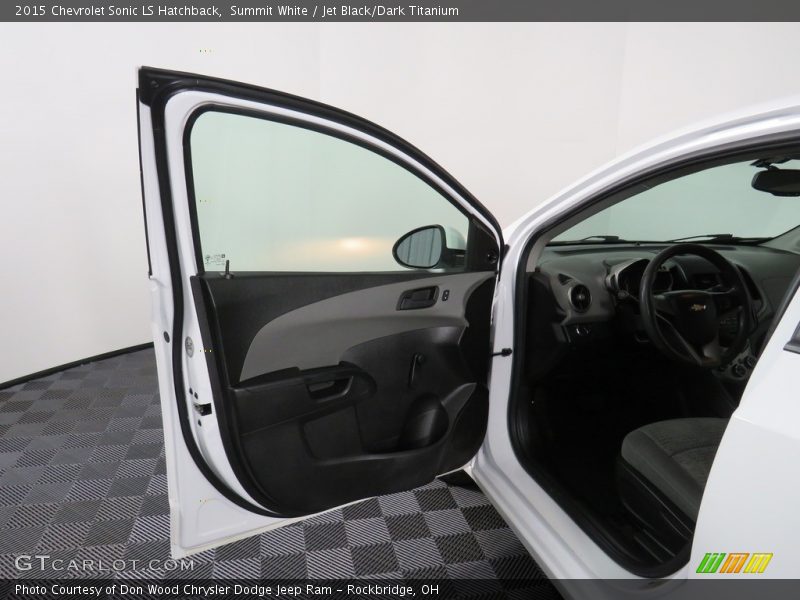 Summit White / Jet Black/Dark Titanium 2015 Chevrolet Sonic LS Hatchback