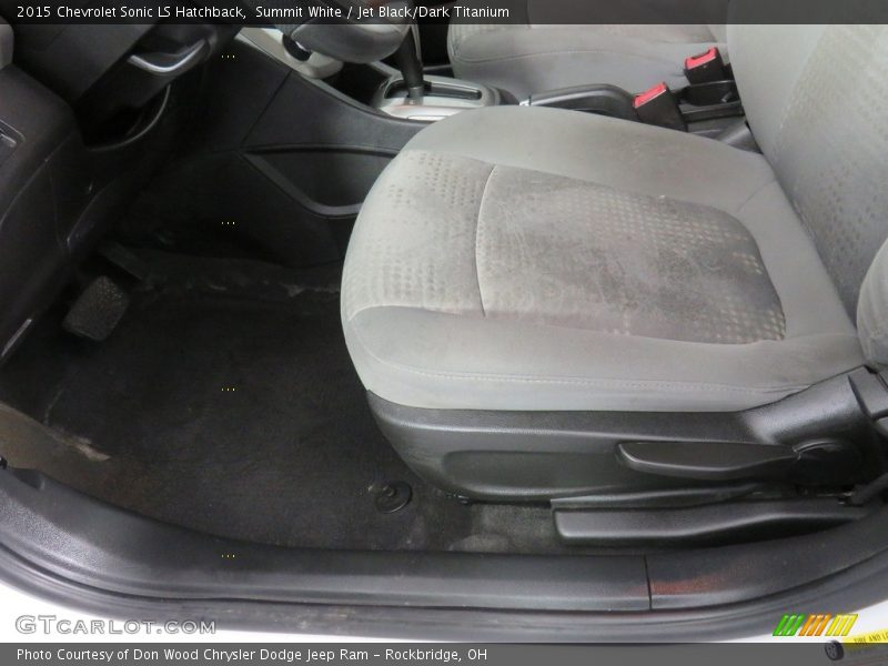Summit White / Jet Black/Dark Titanium 2015 Chevrolet Sonic LS Hatchback