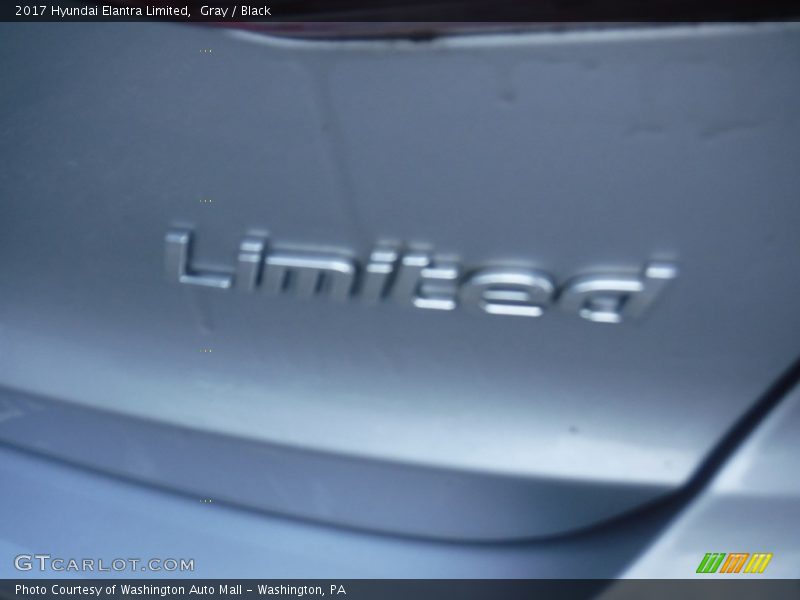 Gray / Black 2017 Hyundai Elantra Limited