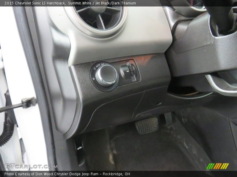 Summit White / Jet Black/Dark Titanium 2015 Chevrolet Sonic LS Hatchback