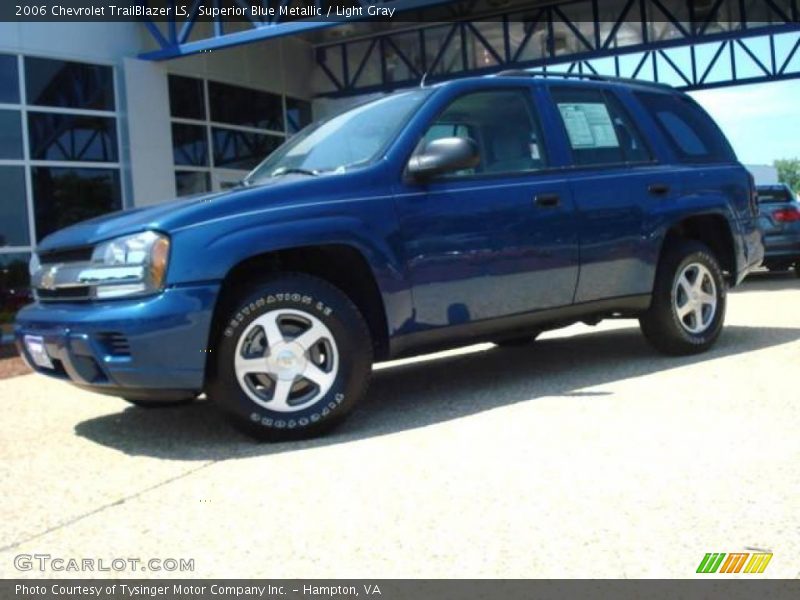 Superior Blue Metallic / Light Gray 2006 Chevrolet TrailBlazer LS