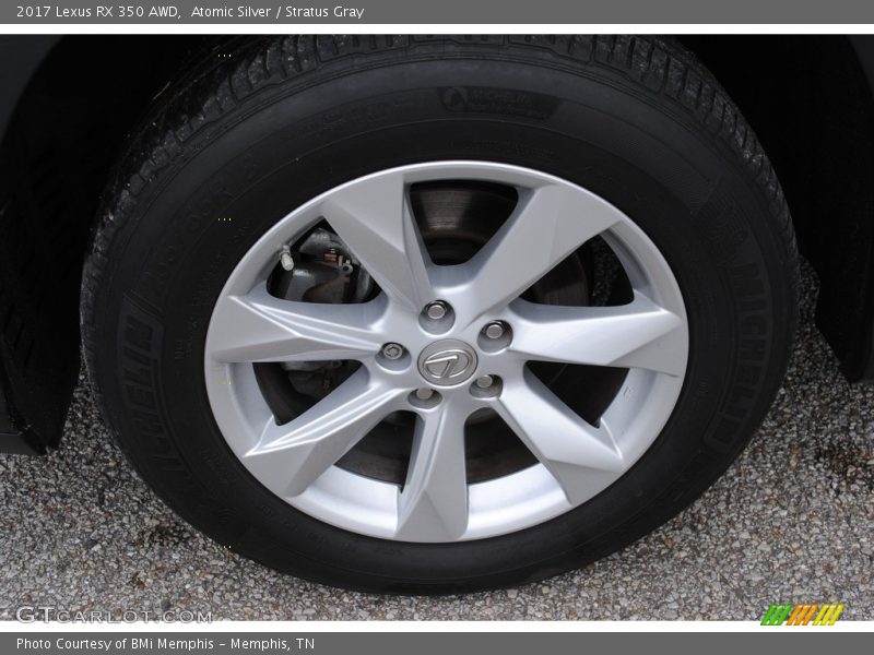 Atomic Silver / Stratus Gray 2017 Lexus RX 350 AWD