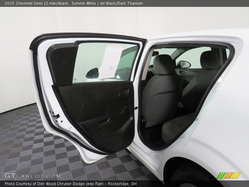 Summit White / Jet Black/Dark Titanium 2015 Chevrolet Sonic LS Hatchback