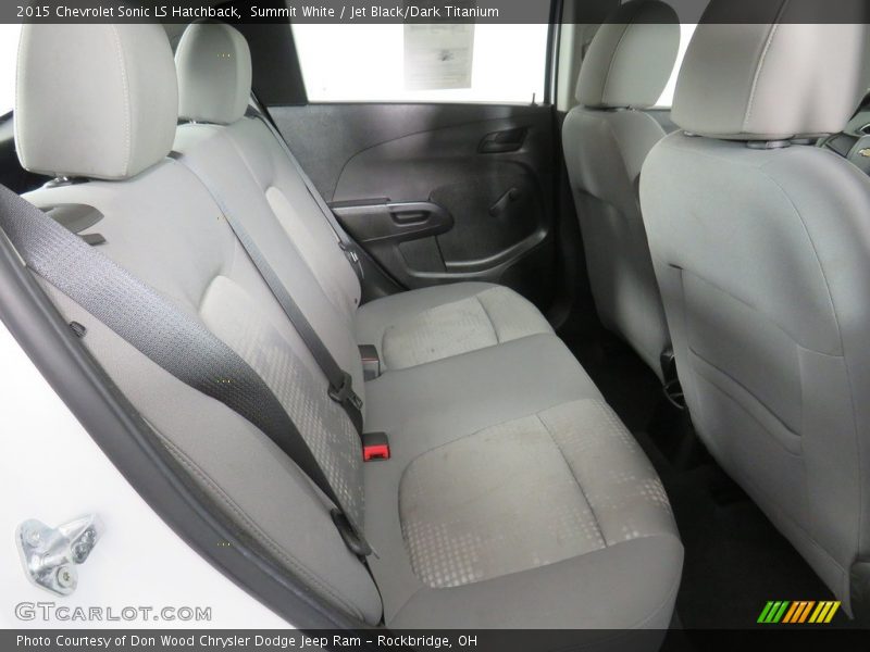 Summit White / Jet Black/Dark Titanium 2015 Chevrolet Sonic LS Hatchback