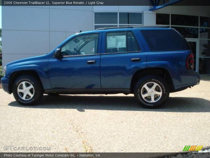 Superior Blue Metallic / Light Gray 2006 Chevrolet TrailBlazer LS