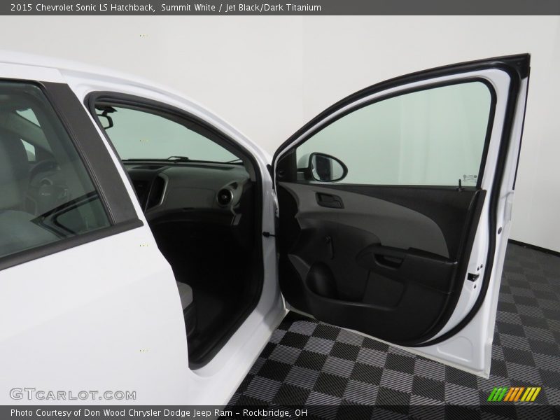 Summit White / Jet Black/Dark Titanium 2015 Chevrolet Sonic LS Hatchback