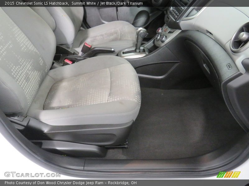 Summit White / Jet Black/Dark Titanium 2015 Chevrolet Sonic LS Hatchback