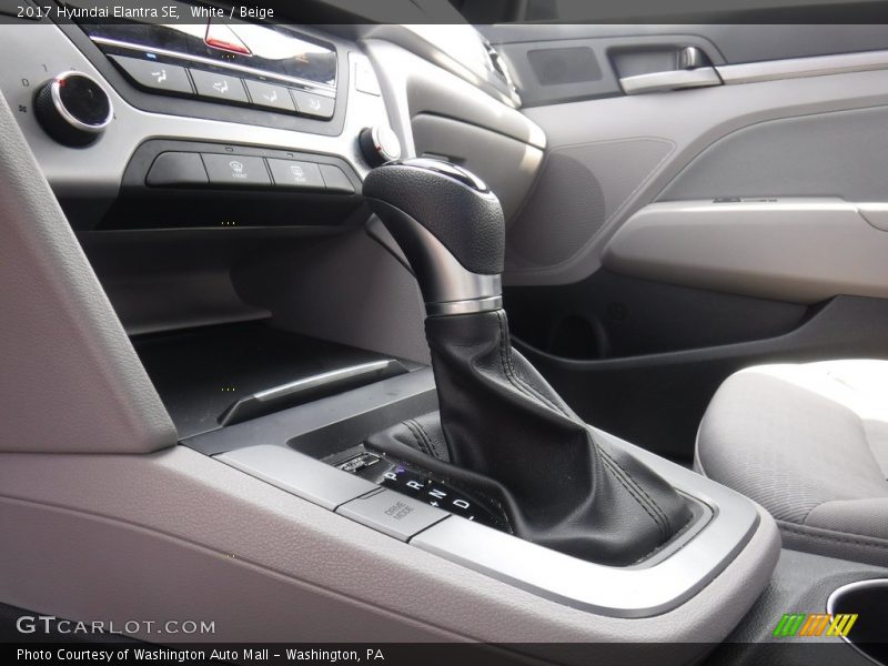 White / Beige 2017 Hyundai Elantra SE
