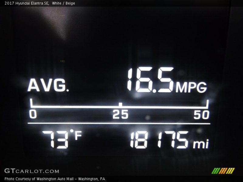 White / Beige 2017 Hyundai Elantra SE