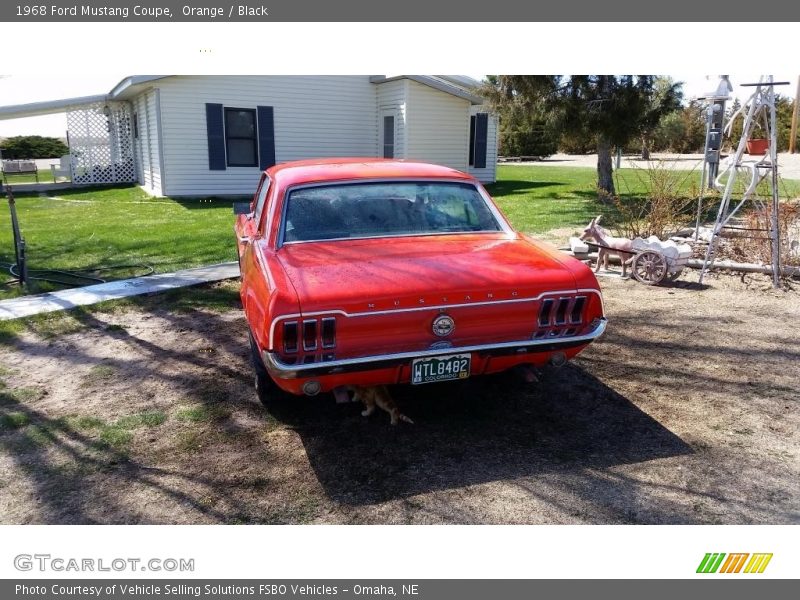 Orange / Black 1968 Ford Mustang Coupe