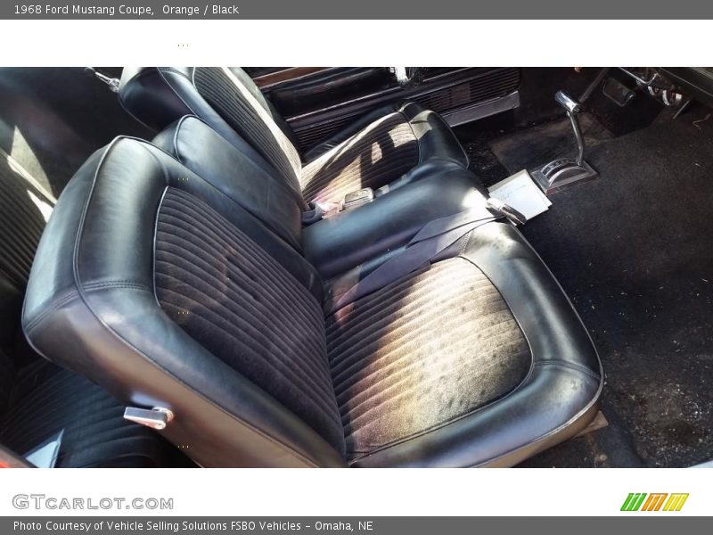 Orange / Black 1968 Ford Mustang Coupe
