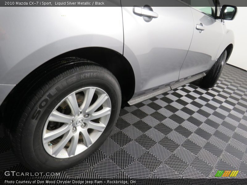 Liquid Silver Metallic / Black 2010 Mazda CX-7 i Sport
