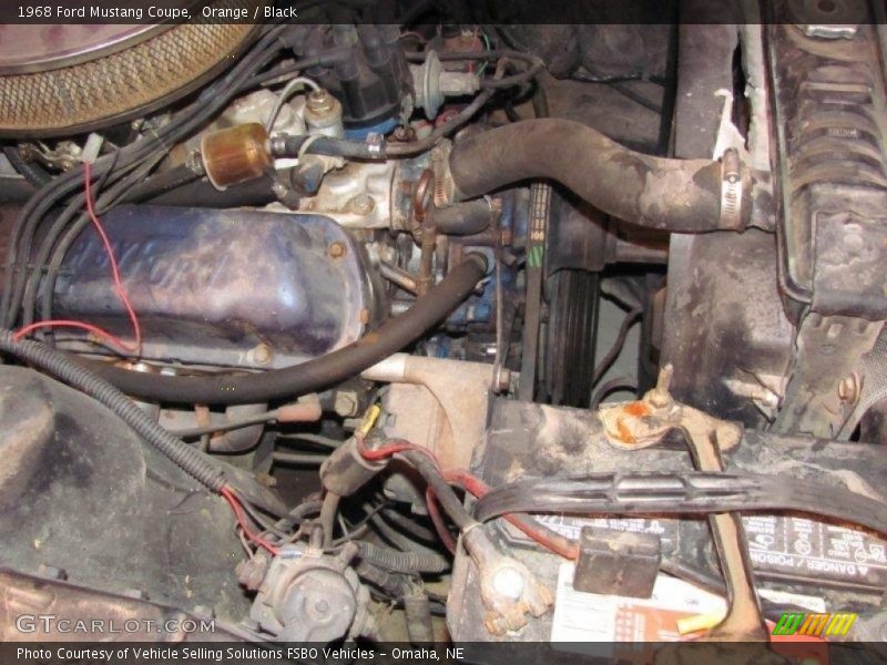 Orange / Black 1968 Ford Mustang Coupe