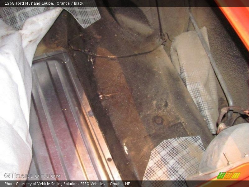 Orange / Black 1968 Ford Mustang Coupe