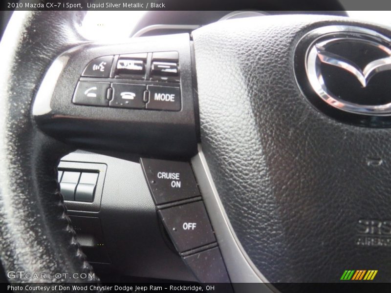 Liquid Silver Metallic / Black 2010 Mazda CX-7 i Sport
