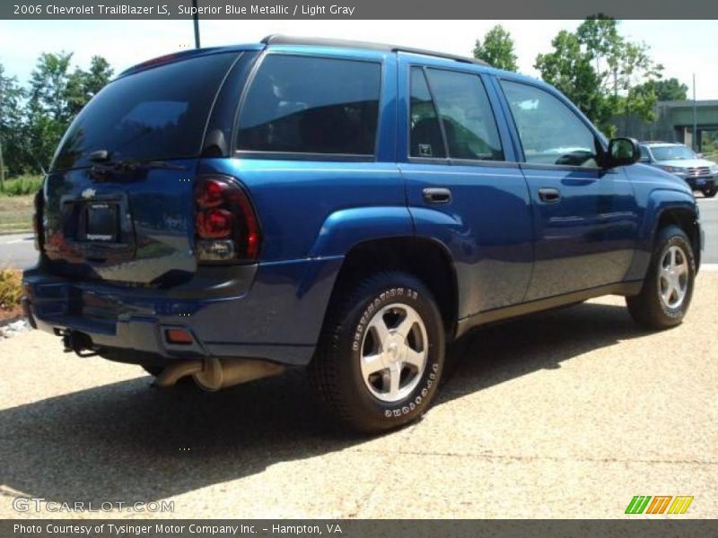 Superior Blue Metallic / Light Gray 2006 Chevrolet TrailBlazer LS
