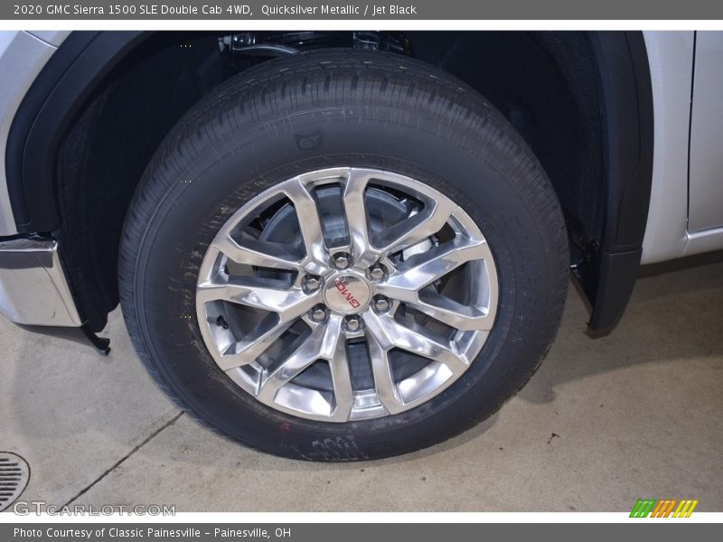 Quicksilver Metallic / Jet Black 2020 GMC Sierra 1500 SLE Double Cab 4WD