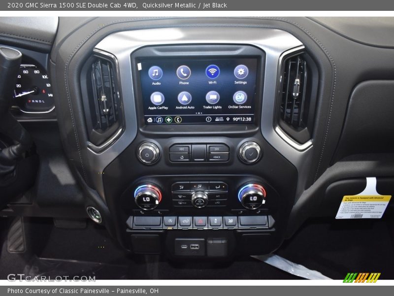 Quicksilver Metallic / Jet Black 2020 GMC Sierra 1500 SLE Double Cab 4WD