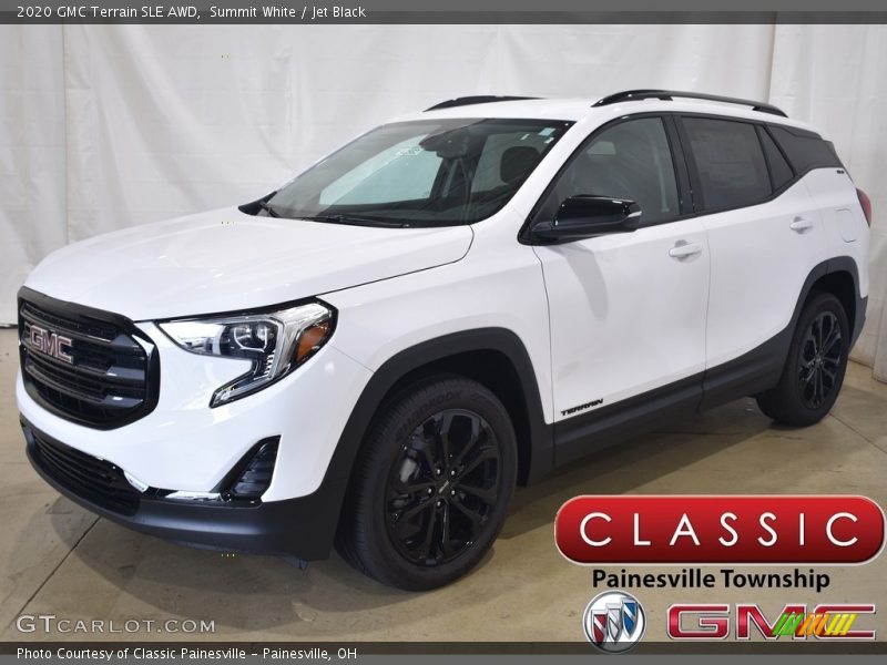 Summit White / Jet Black 2020 GMC Terrain SLE AWD