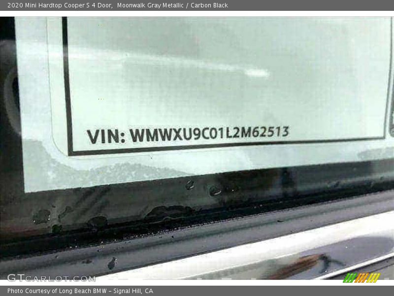 Moonwalk Gray Metallic / Carbon Black 2020 Mini Hardtop Cooper S 4 Door