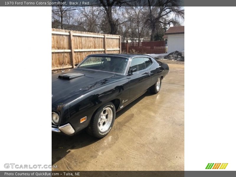 Black / Red 1970 Ford Torino Cobra SportsRoof