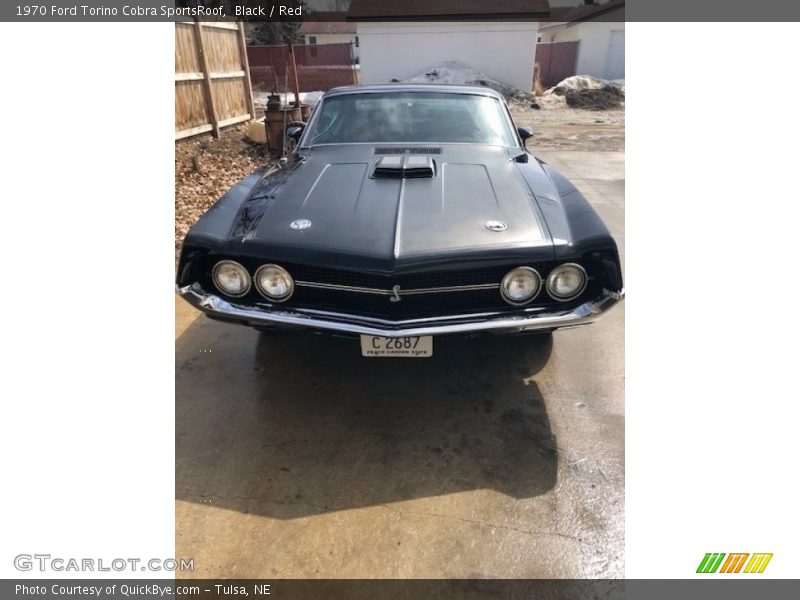 Black / Red 1970 Ford Torino Cobra SportsRoof