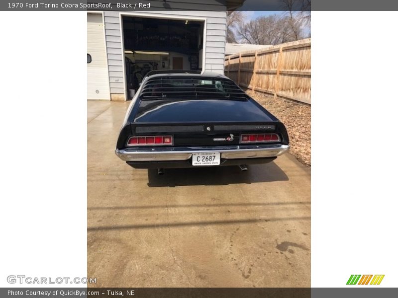 Black / Red 1970 Ford Torino Cobra SportsRoof