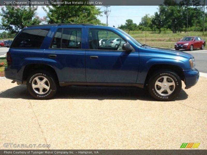 Superior Blue Metallic / Light Gray 2006 Chevrolet TrailBlazer LS