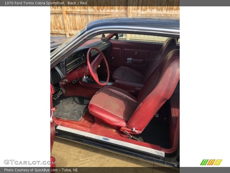 Black / Red 1970 Ford Torino Cobra SportsRoof