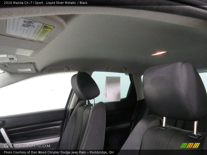 Liquid Silver Metallic / Black 2010 Mazda CX-7 i Sport