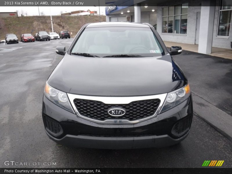 Ebony Black / Gray 2013 Kia Sorento LX AWD