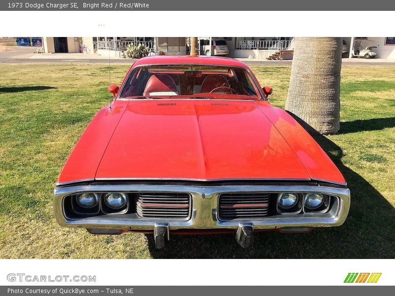 Bright Red / Red/White 1973 Dodge Charger SE