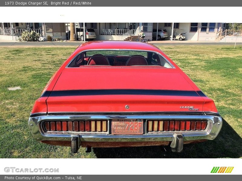 Bright Red / Red/White 1973 Dodge Charger SE