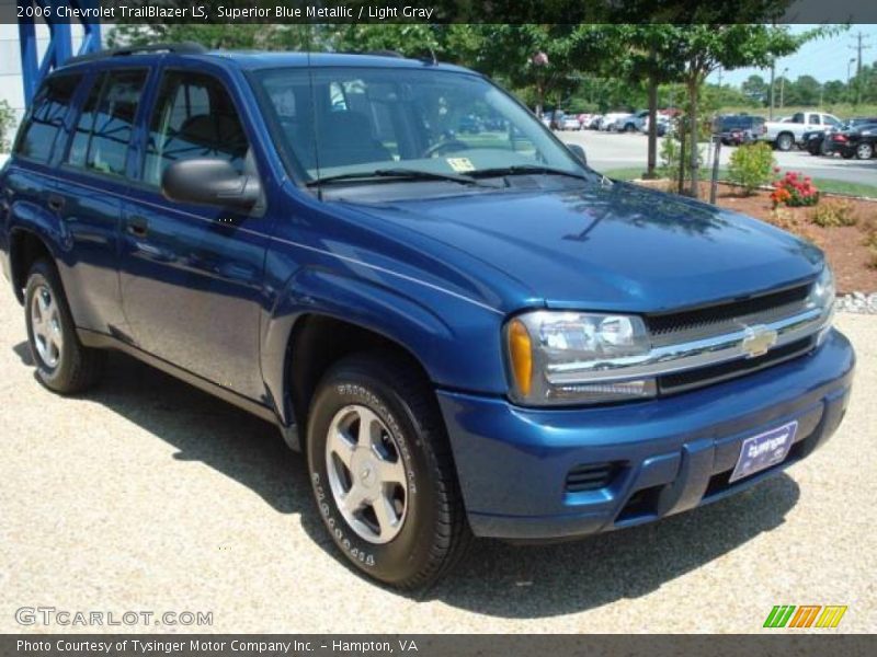 Superior Blue Metallic / Light Gray 2006 Chevrolet TrailBlazer LS