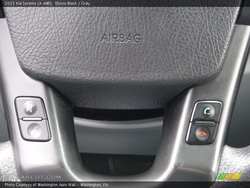 Ebony Black / Gray 2013 Kia Sorento LX AWD