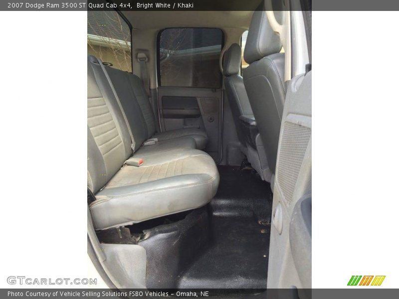 Bright White / Khaki 2007 Dodge Ram 3500 ST Quad Cab 4x4