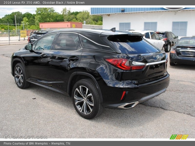 Obsidian Black / Noble Brown 2016 Lexus RX 350 AWD