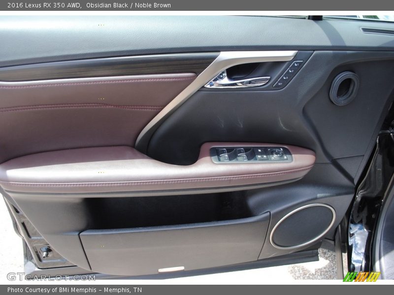 Obsidian Black / Noble Brown 2016 Lexus RX 350 AWD