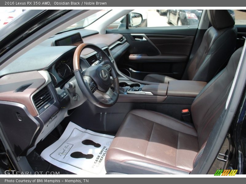 Obsidian Black / Noble Brown 2016 Lexus RX 350 AWD