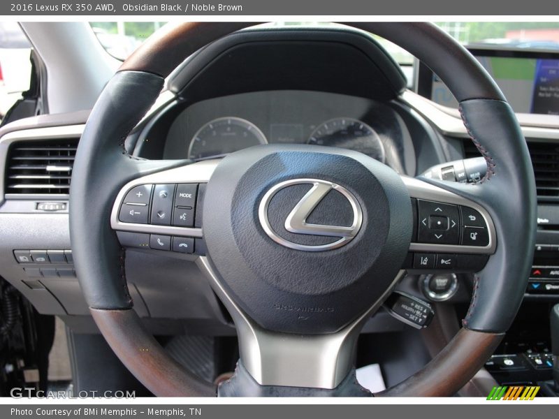 Obsidian Black / Noble Brown 2016 Lexus RX 350 AWD