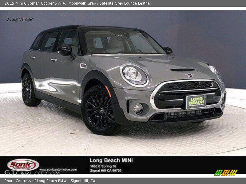 Moonwalk Grey / Satellite Grey Lounge Leather 2019 Mini Clubman Cooper S All4
