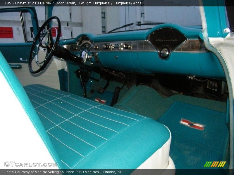 Turquoise/White Interior - 1956 210 Delray 2 Door Sedan 