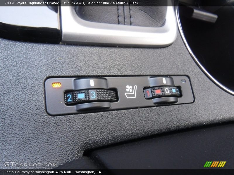 Midnight Black Metallic / Black 2019 Toyota Highlander Limited Platinum AWD