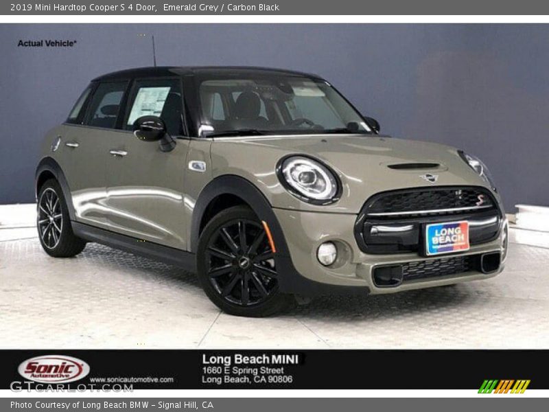 Emerald Grey / Carbon Black 2019 Mini Hardtop Cooper S 4 Door