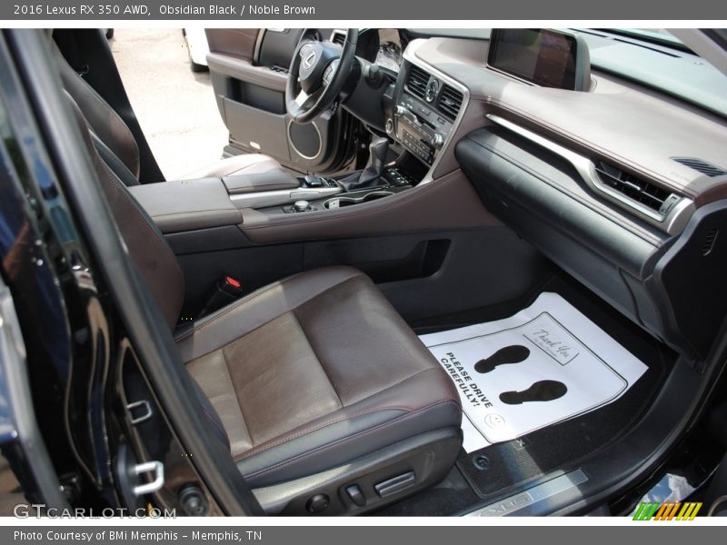 Obsidian Black / Noble Brown 2016 Lexus RX 350 AWD