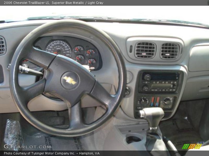 Superior Blue Metallic / Light Gray 2006 Chevrolet TrailBlazer LS