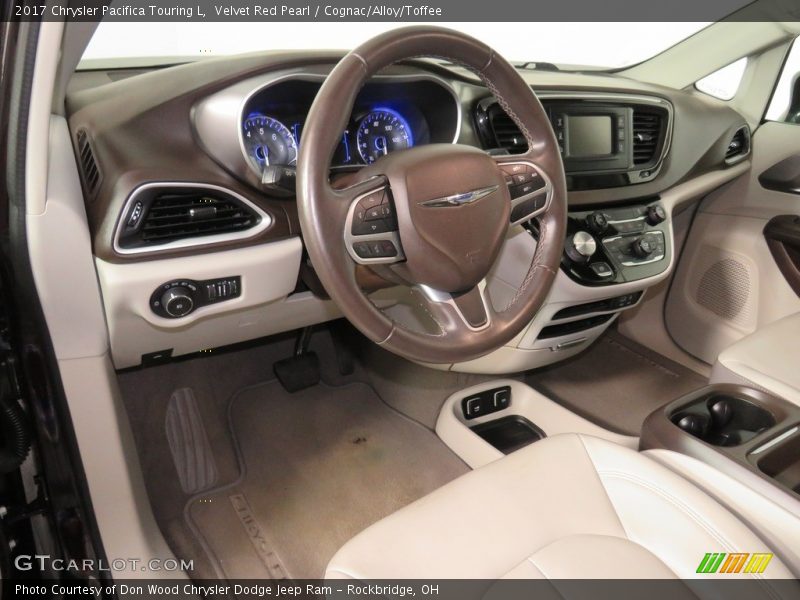 Velvet Red Pearl / Cognac/Alloy/Toffee 2017 Chrysler Pacifica Touring L