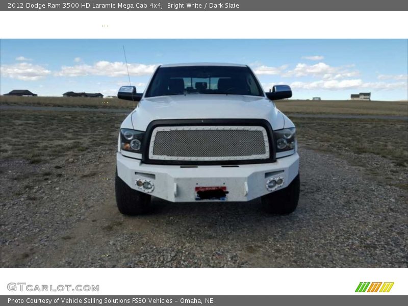 Bright White / Dark Slate 2012 Dodge Ram 3500 HD Laramie Mega Cab 4x4
